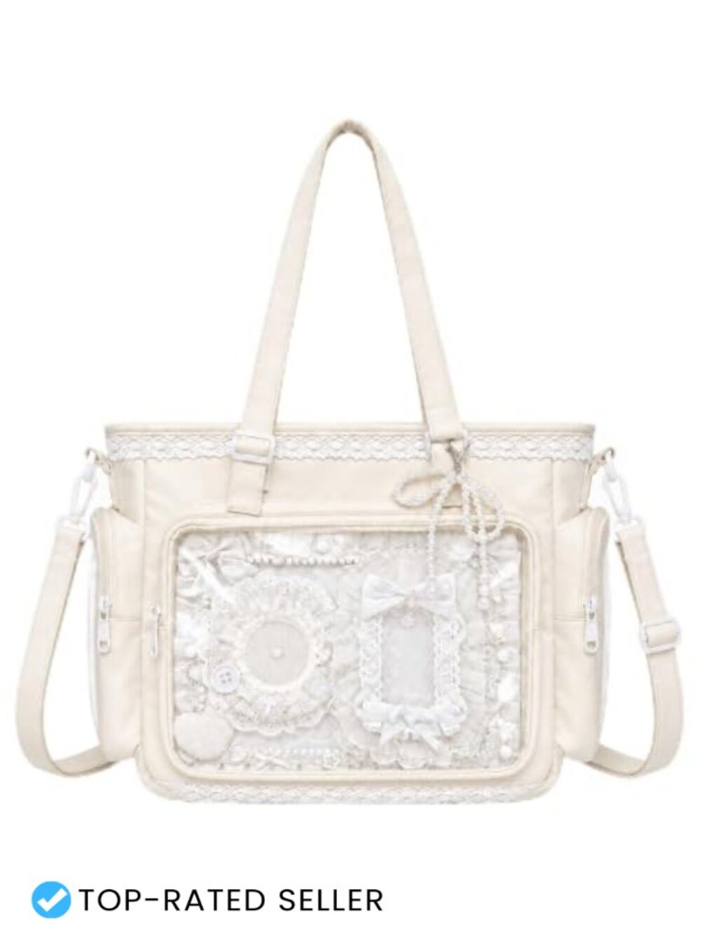 Ita Bag with DIY Accessory Kit - Clear Window Kawaii Crossbody with Display